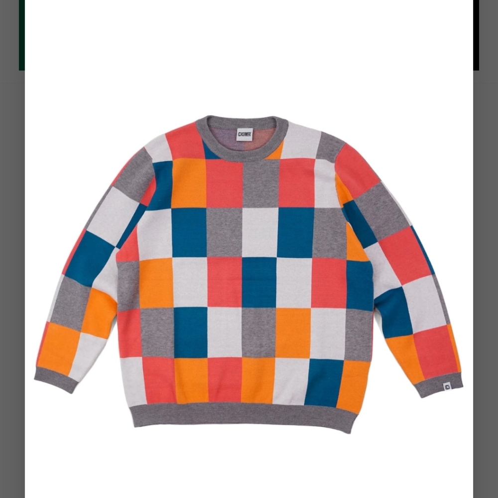 Cashmere Sound Worldwide Crewneck in Multicolor